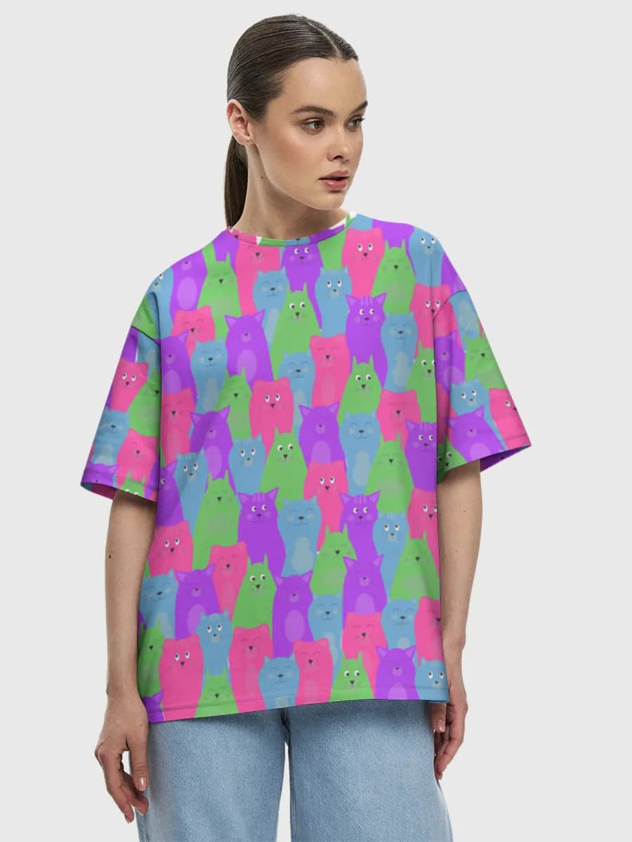 Women's oversized cotton T-shirt
