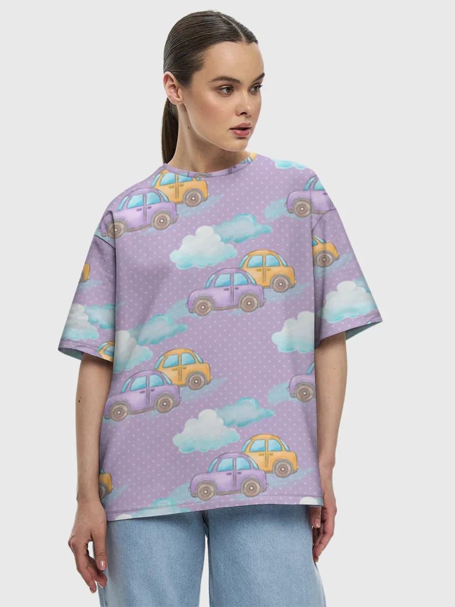 Women's oversized cotton T-shirt