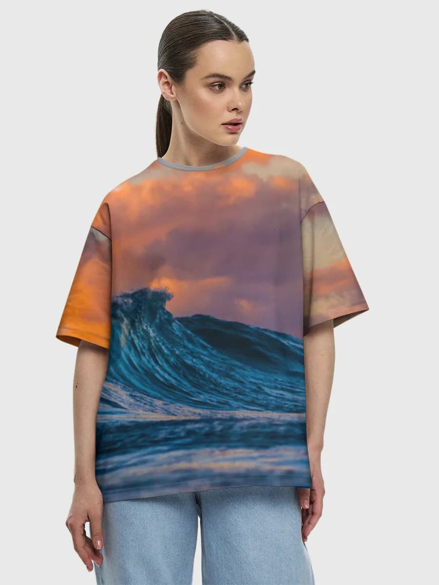 Sunset Ocean Wave