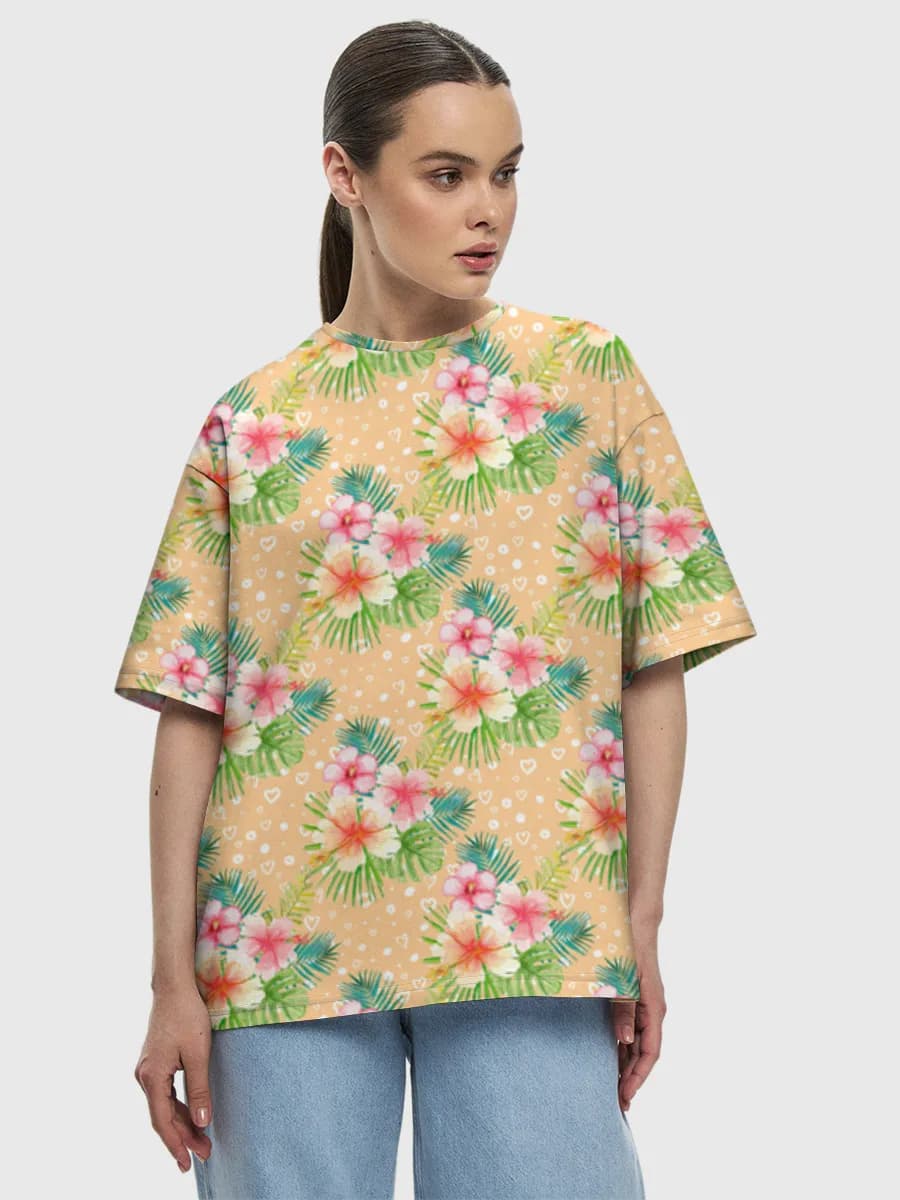 Women's oversized cotton T-shirt