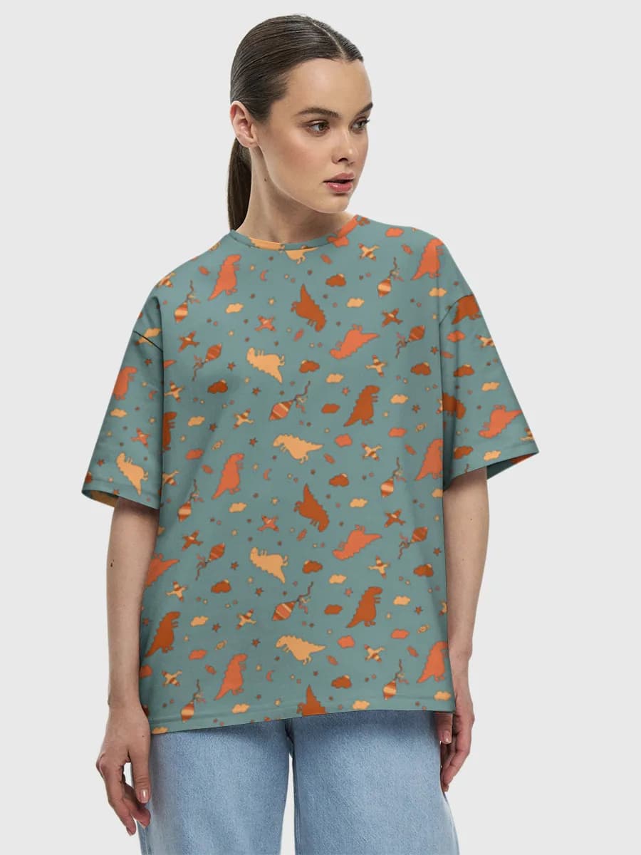 Women's oversized cotton T-shirt