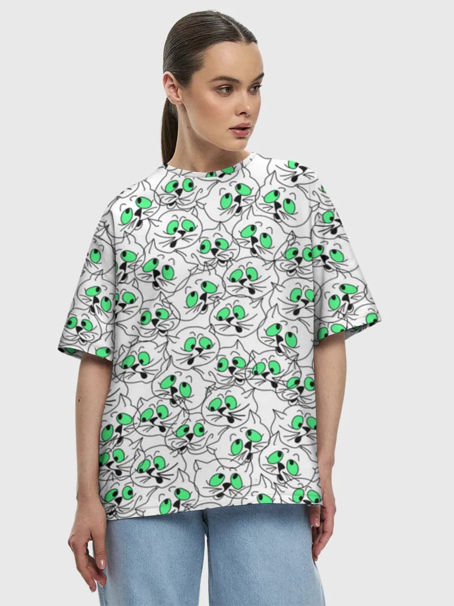 Women's oversized cotton T-shirt