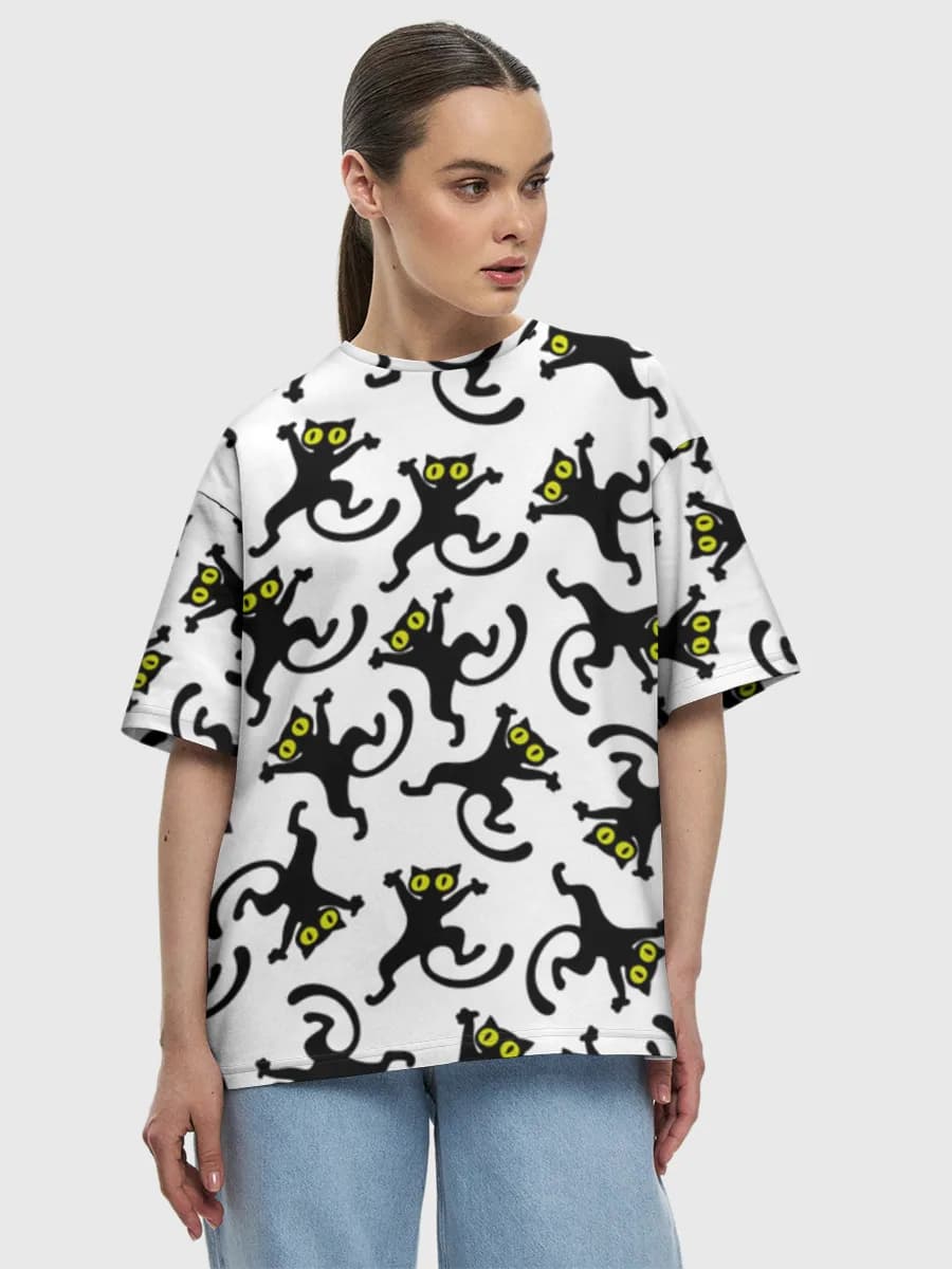 Women's oversized cotton T-shirt