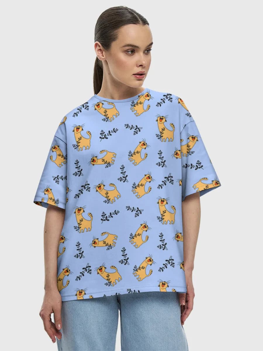 Women's oversized cotton T-shirt