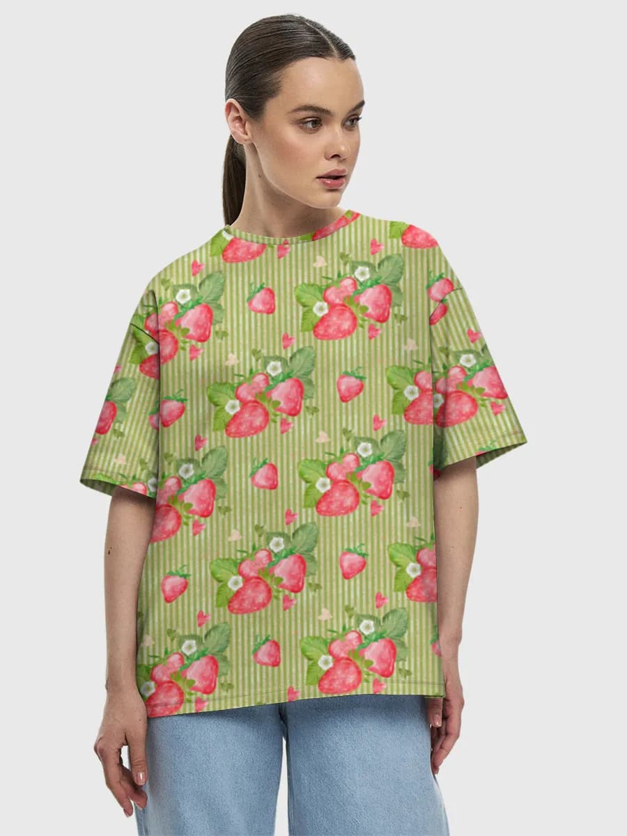 Women's oversized cotton T-shirt