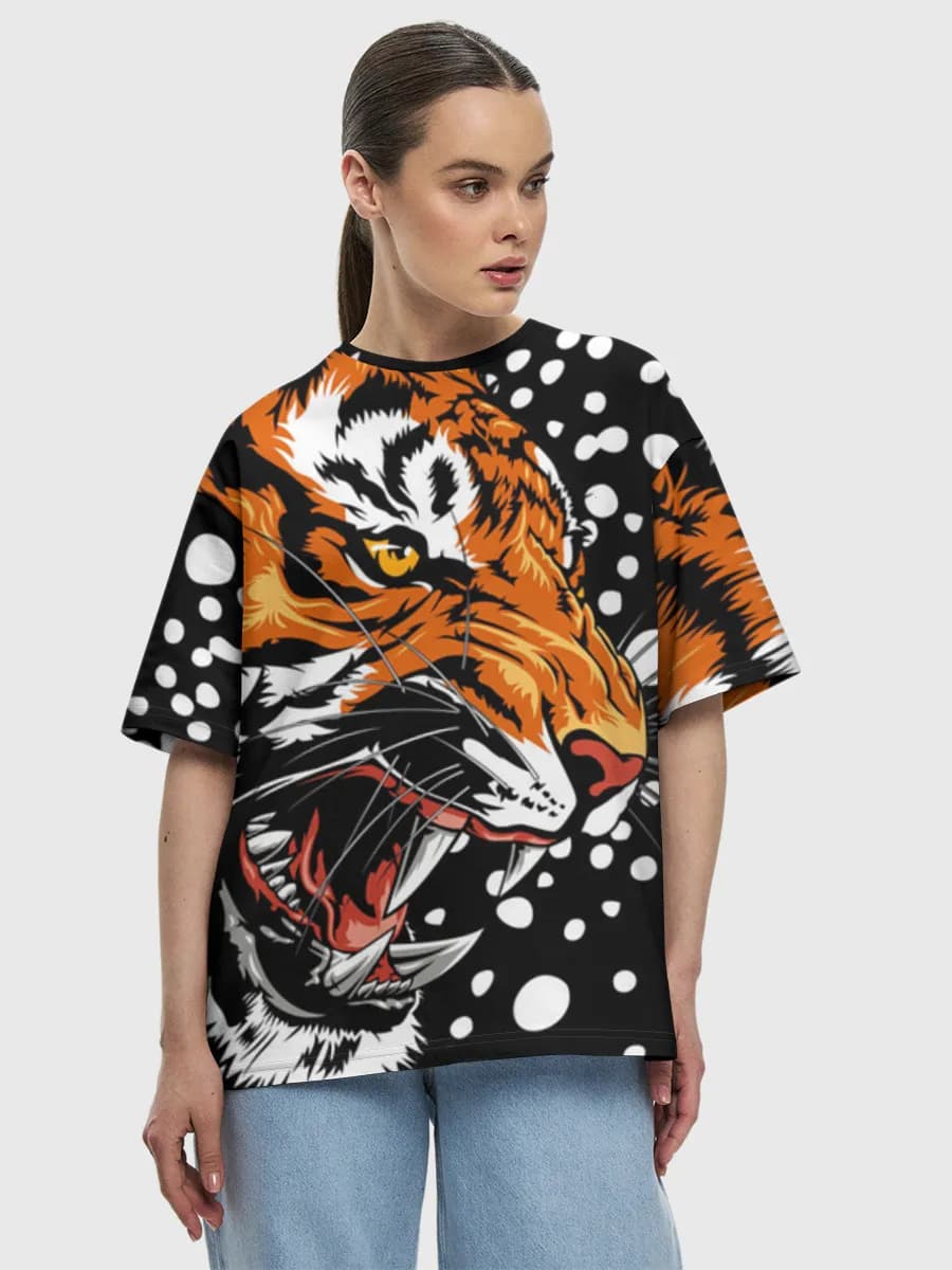 Women's oversized cotton T-shirt