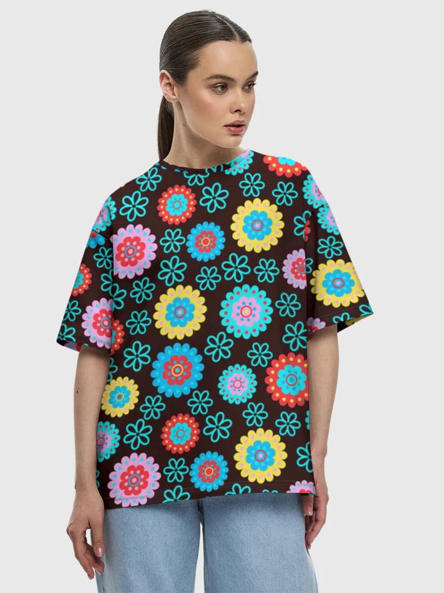 Women's oversized cotton T-shirt