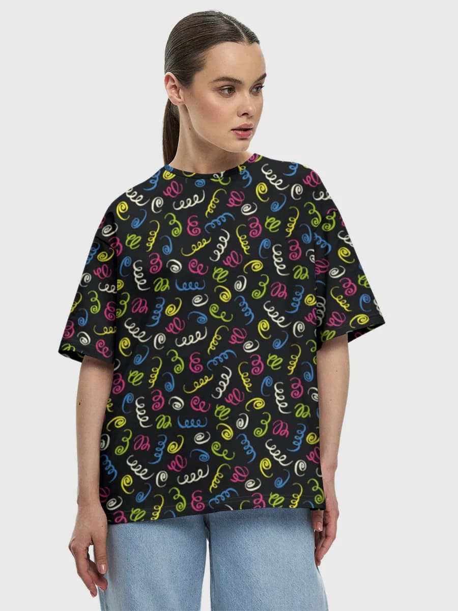 Women's oversized cotton T-shirt