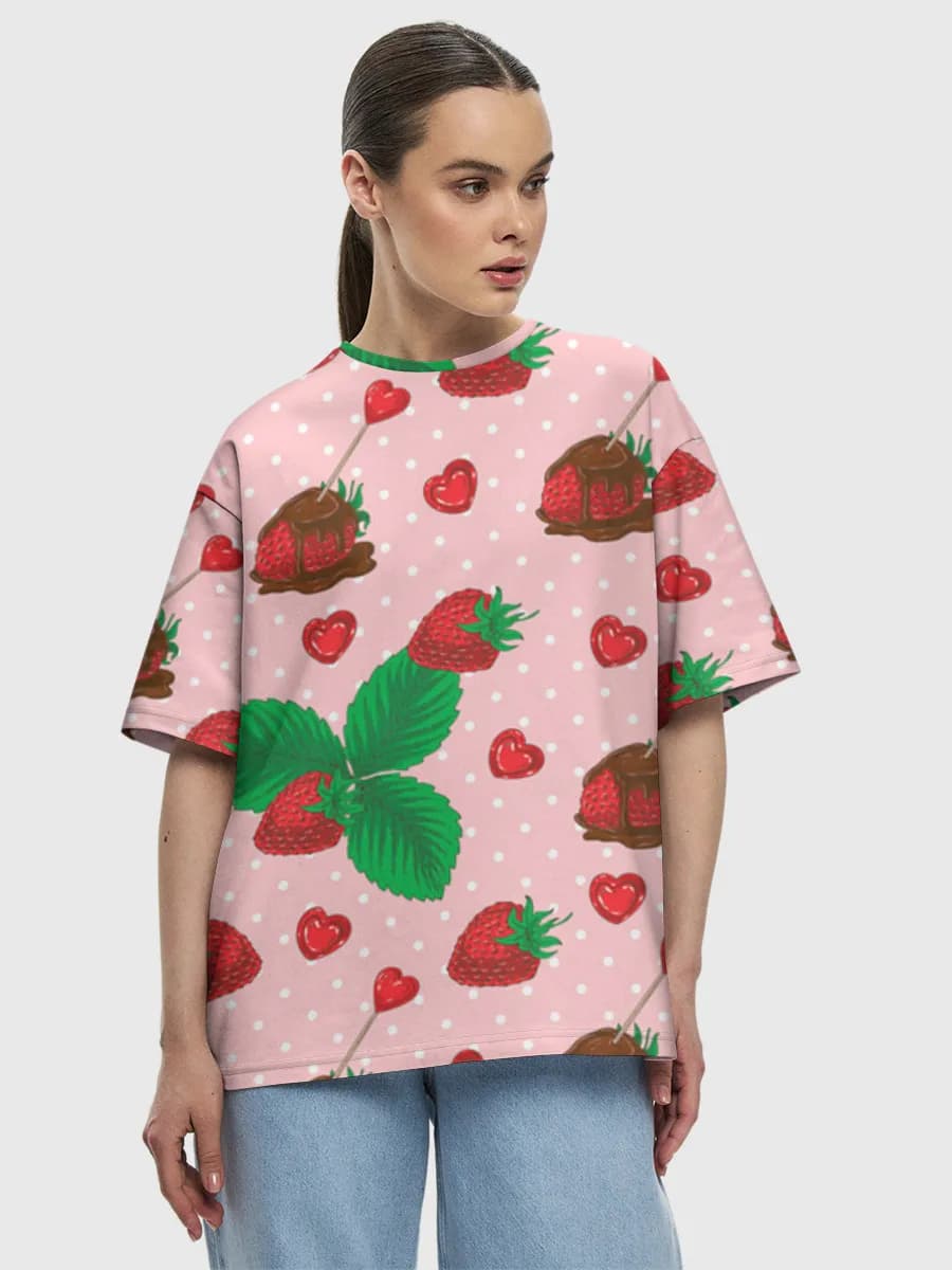 Women's oversized cotton T-shirt