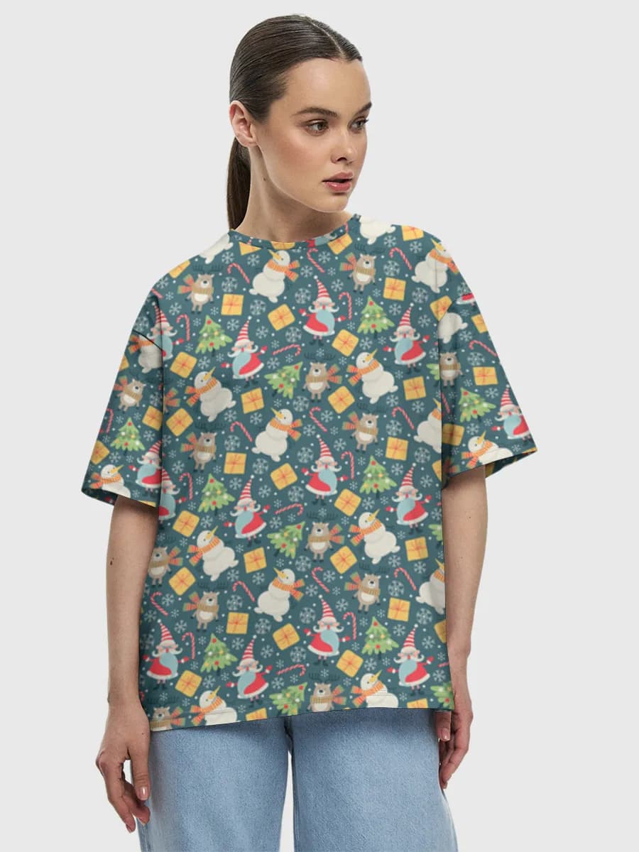 Women's oversized cotton T-shirt