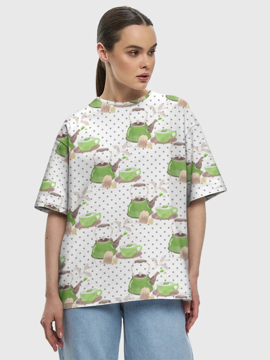Women's oversized cotton T-shirt