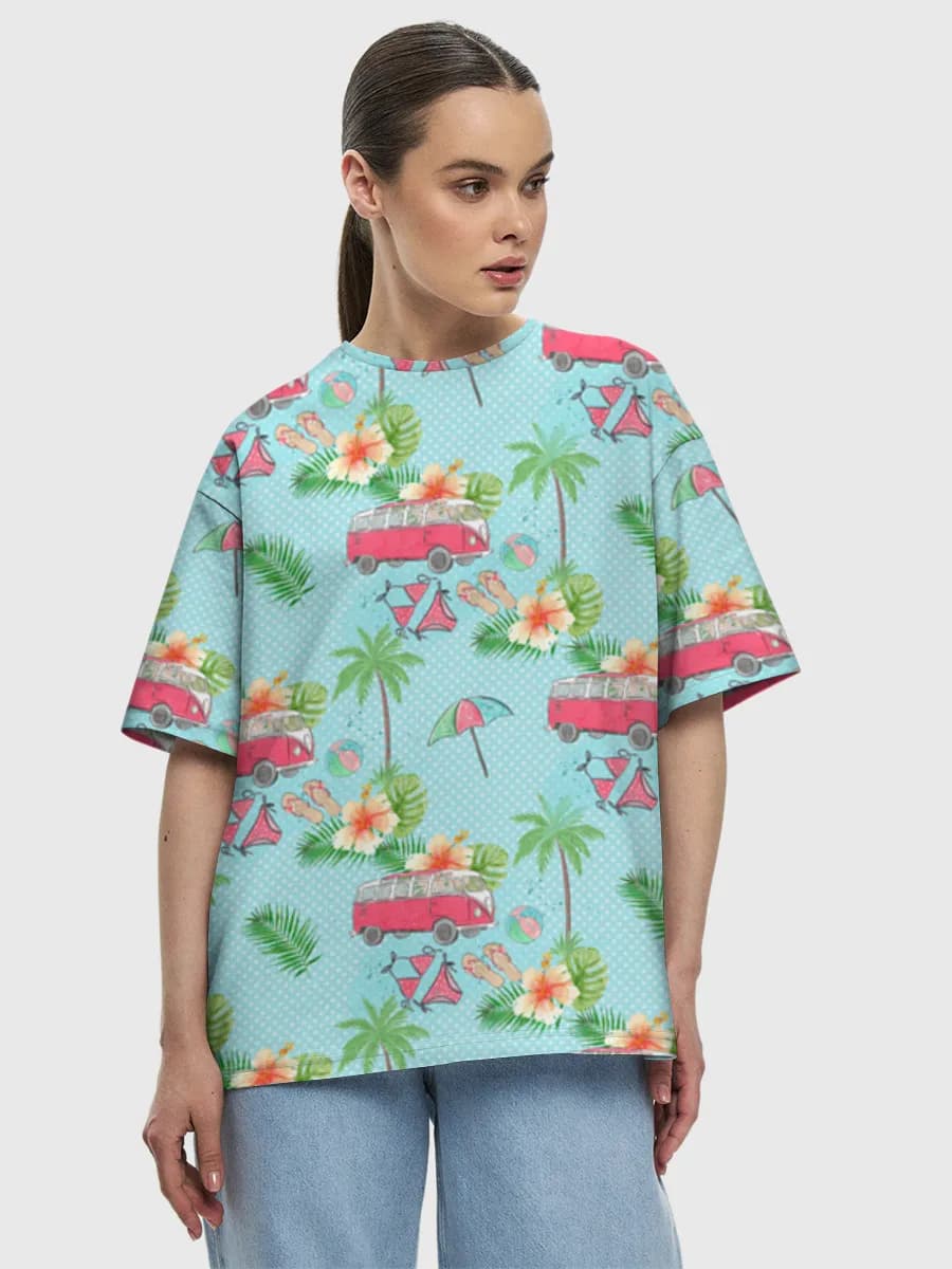 Women's oversized cotton T-shirt