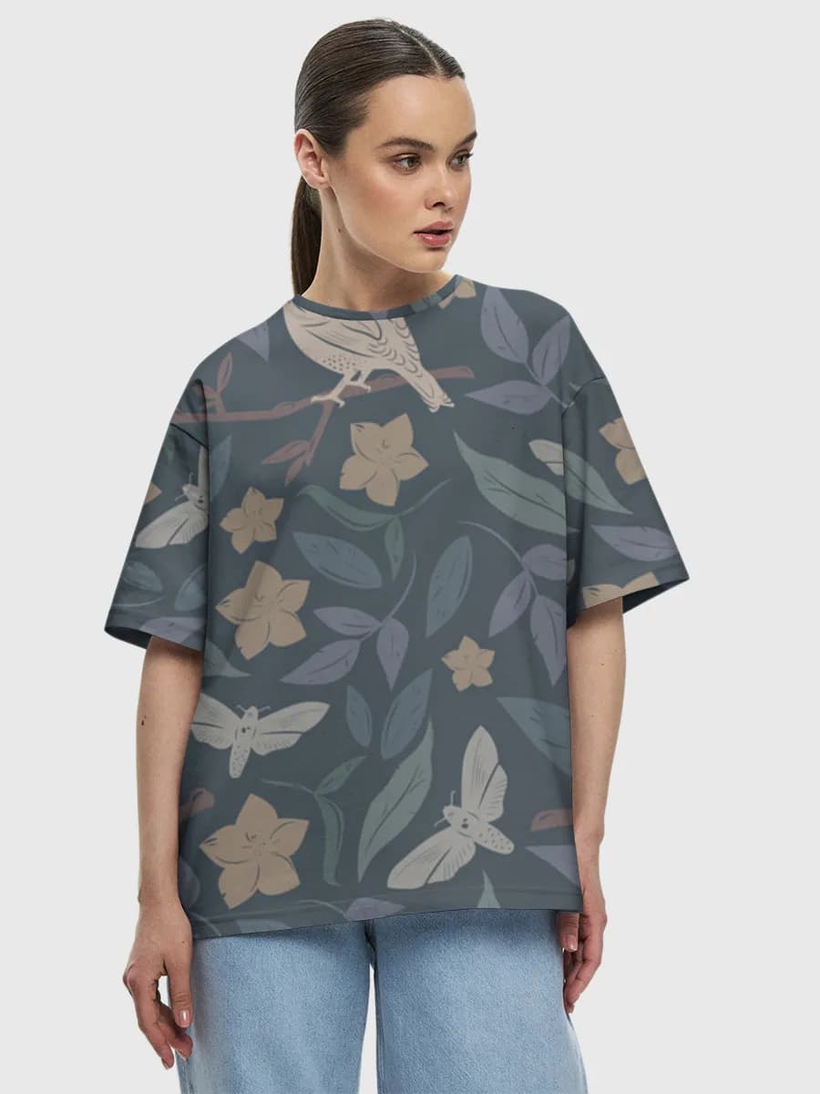 Women's oversized cotton T-shirt