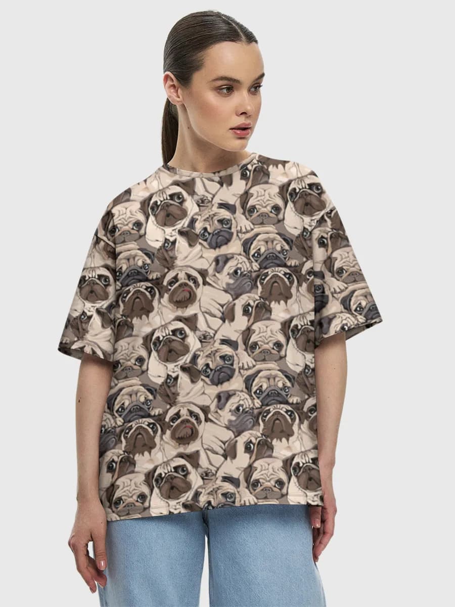 Women's oversized cotton T-shirt
