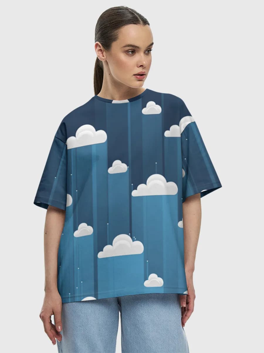 Women's oversized cotton T-shirt