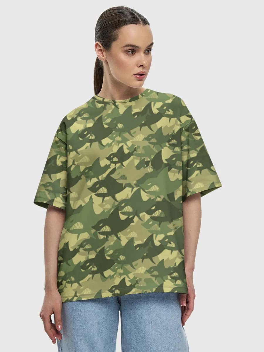 Women's oversized cotton T-shirt