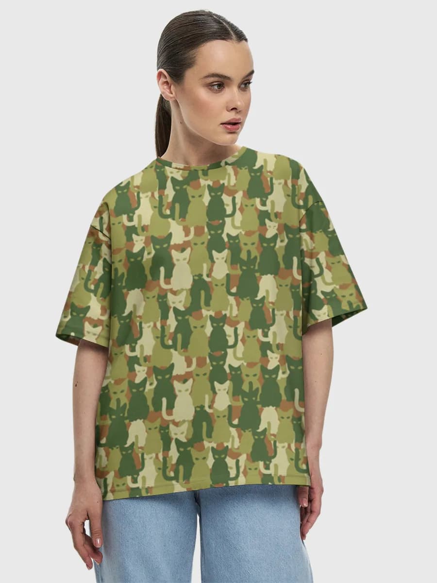 Women's oversized cotton T-shirt