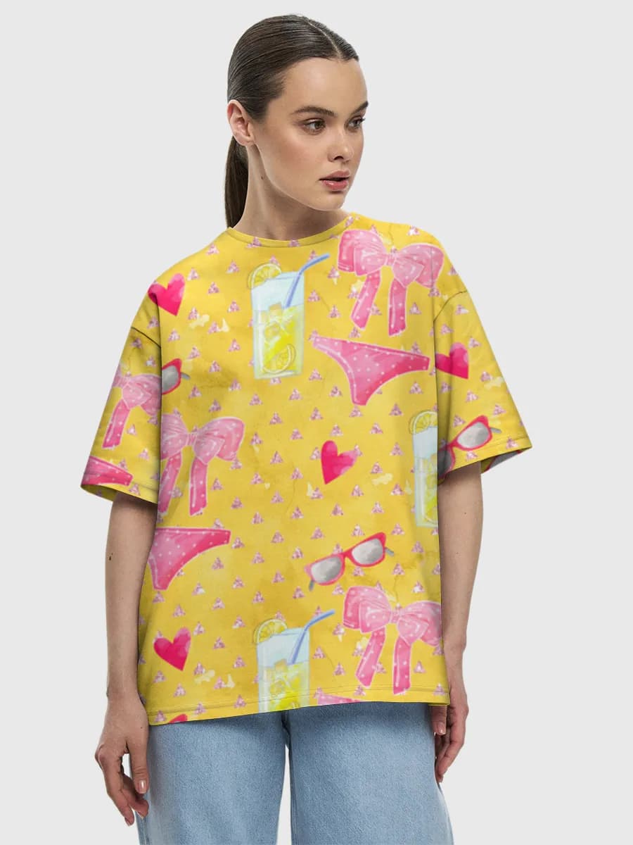 Women's oversized cotton T-shirt