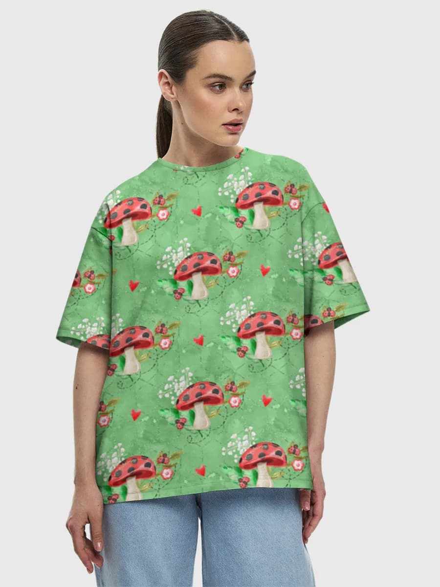 Women's oversized cotton T-shirt
