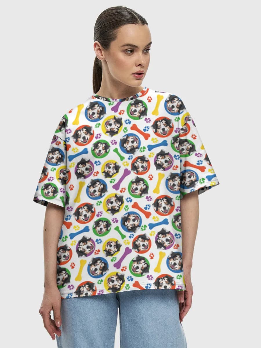 Women's oversized cotton T-shirt
