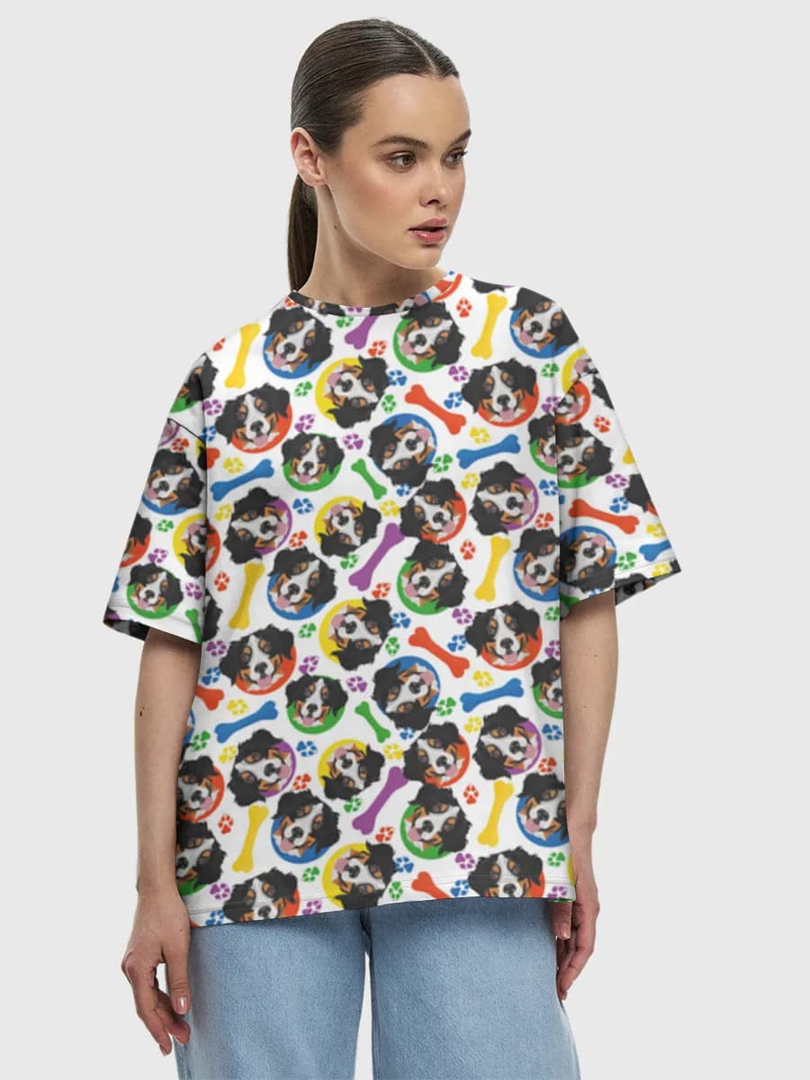 Women's oversized cotton T-shirt