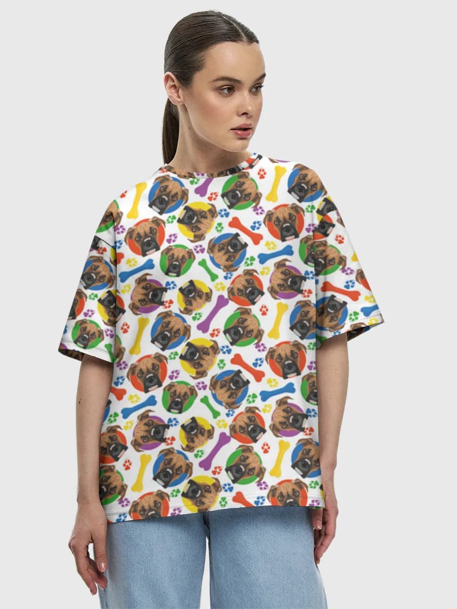 Women's oversized cotton T-shirt