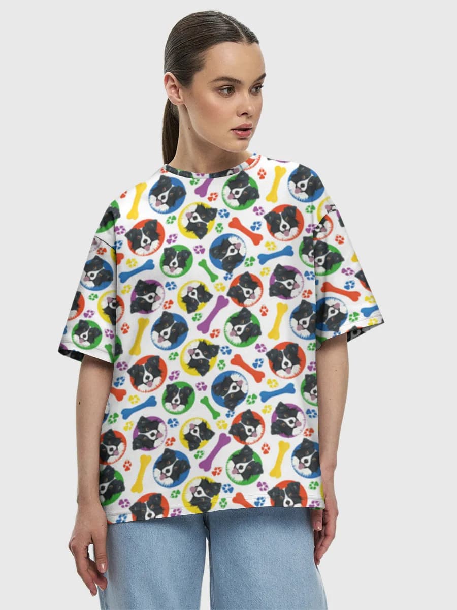 Women's oversized cotton T-shirt