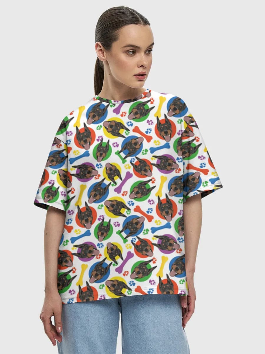 Women's oversized cotton T-shirt
