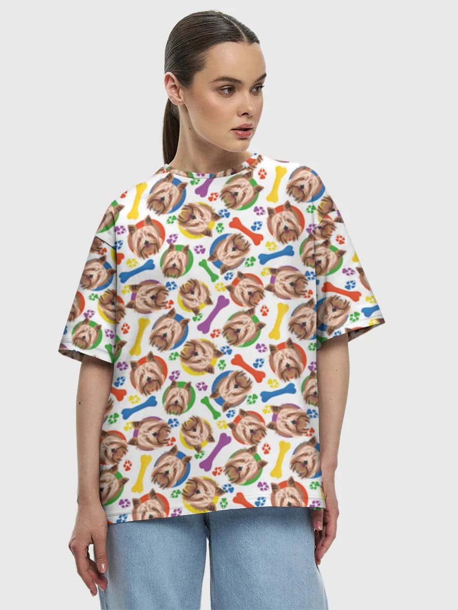 Women's oversized cotton T-shirt