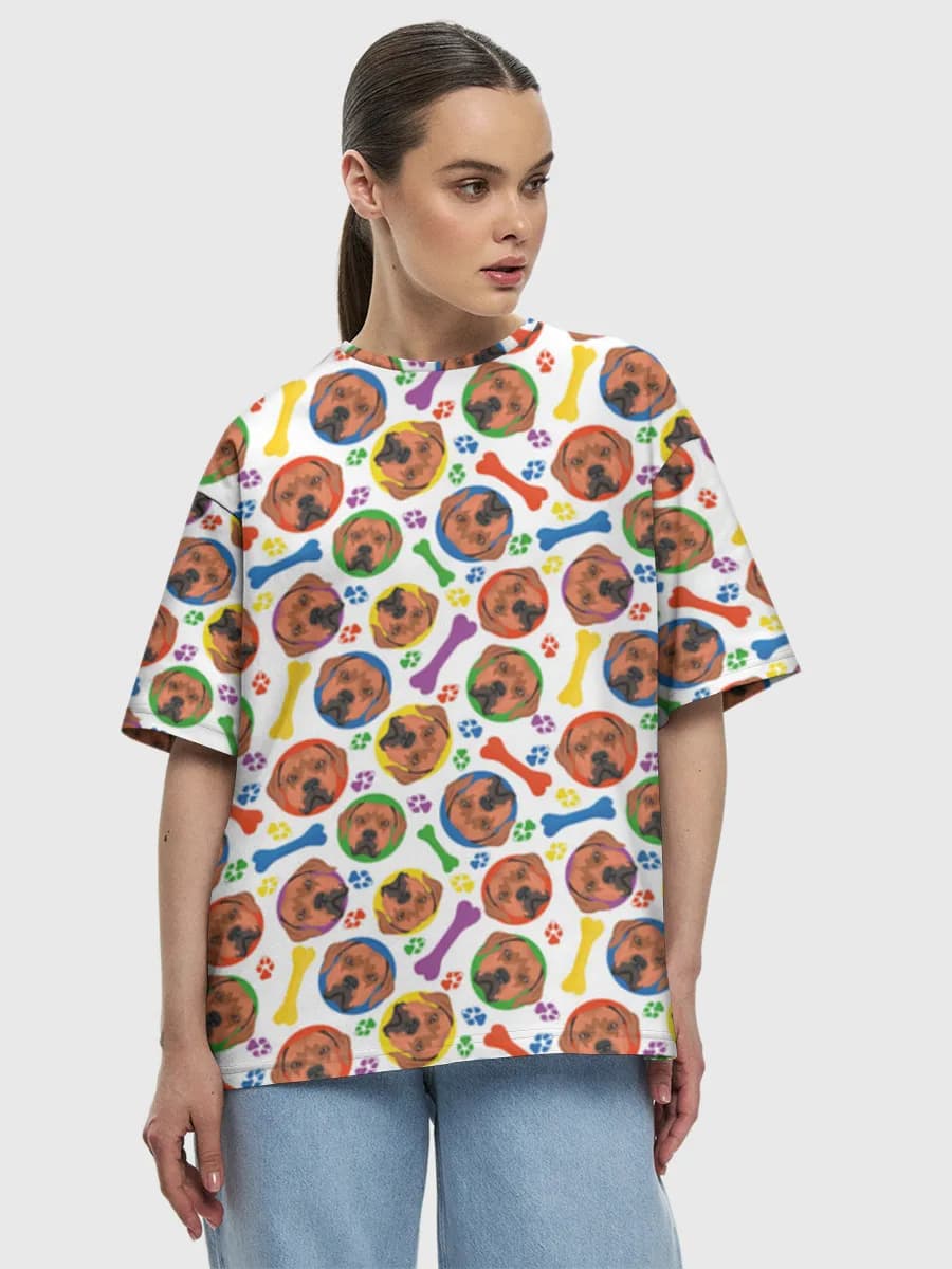 Women's oversized cotton T-shirt