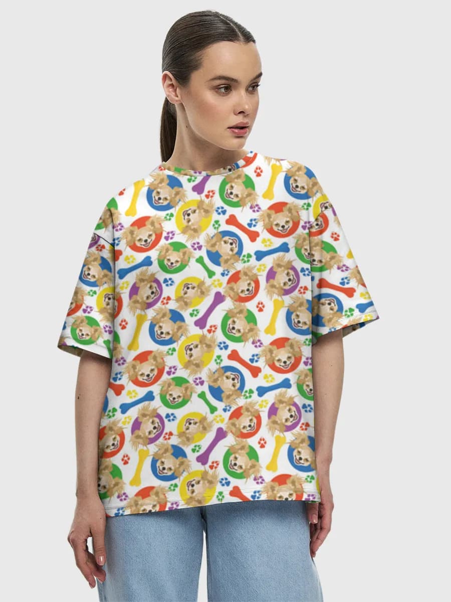 Women's oversized cotton T-shirt