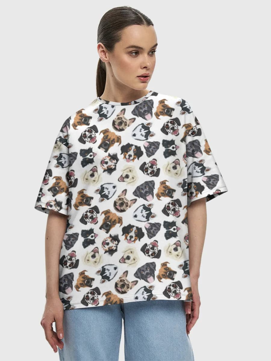 Women's oversized cotton T-shirt