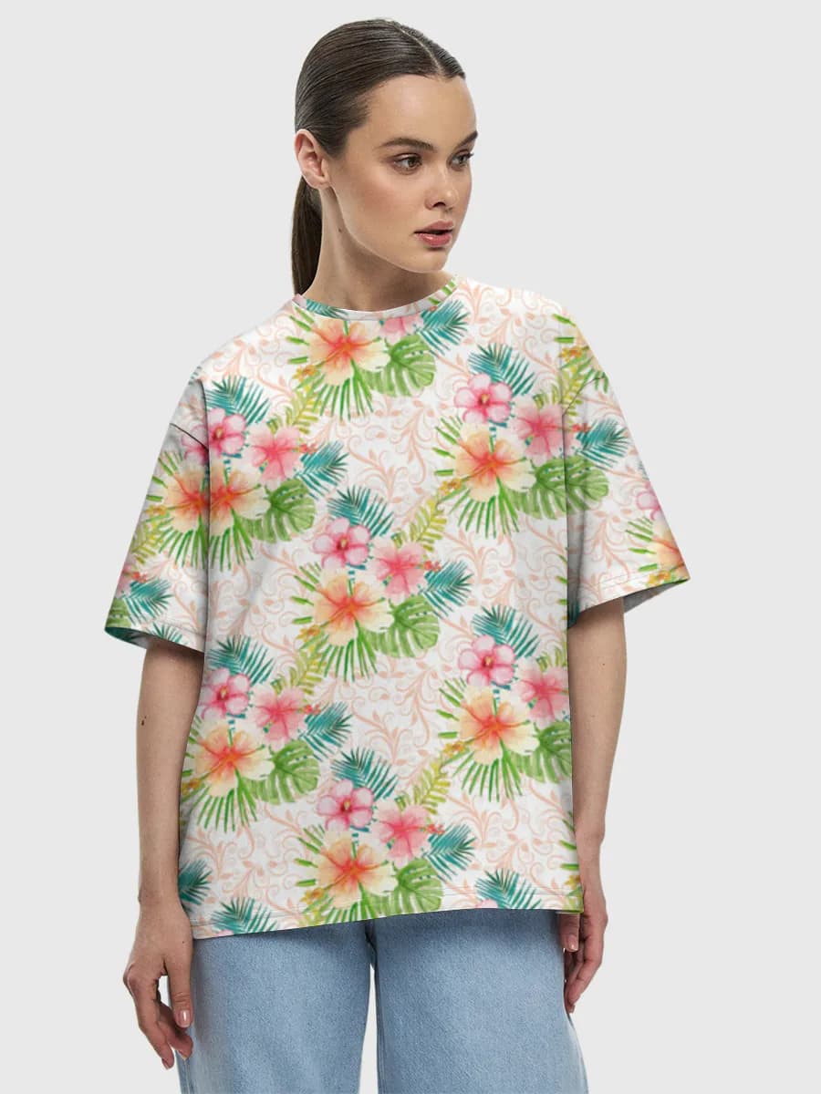 Women's oversized cotton T-shirt