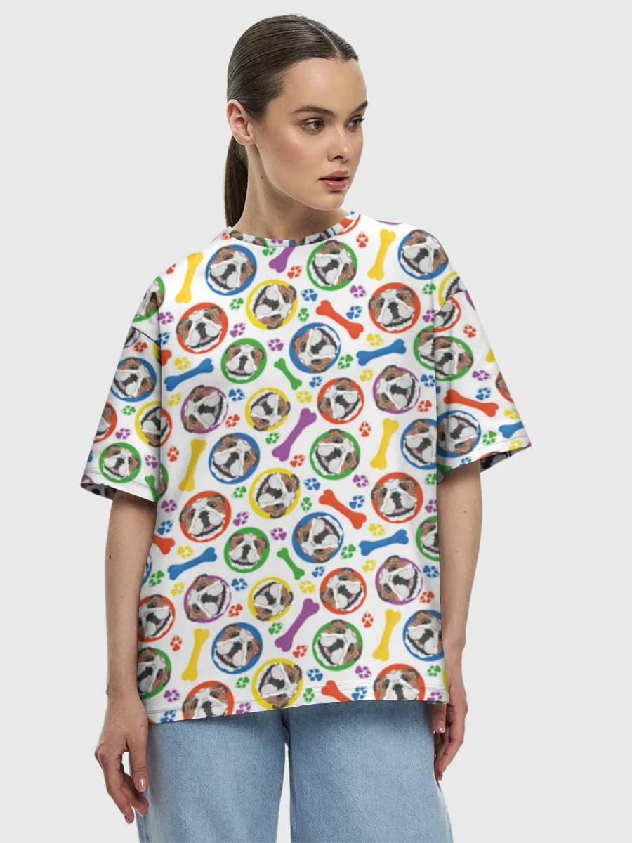 Women's oversized cotton T-shirt