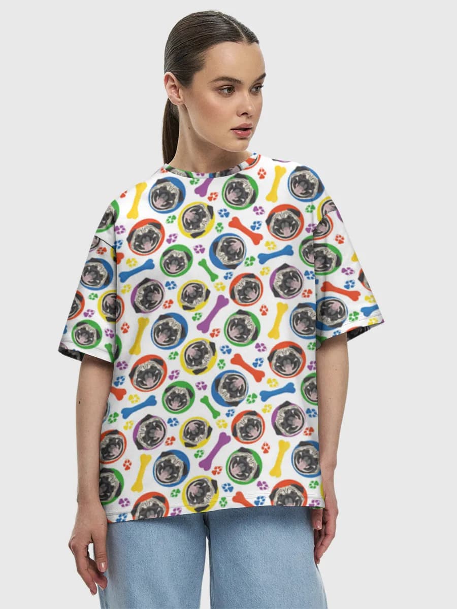 Women's oversized cotton T-shirt