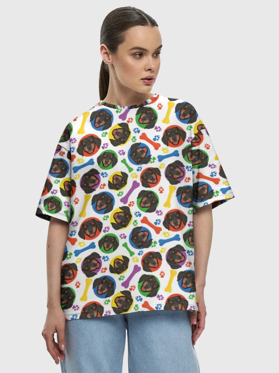 Women's oversized cotton T-shirt