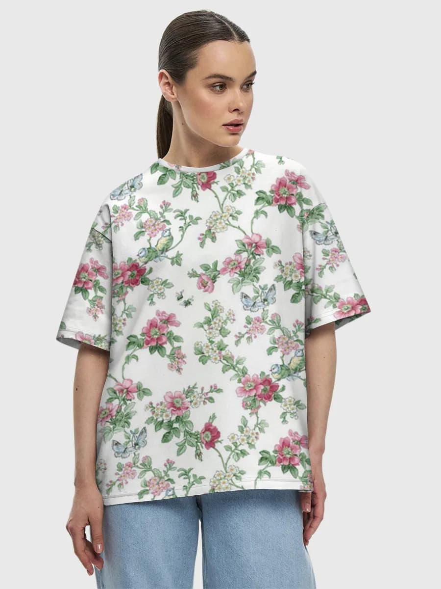 Women's oversized cotton T-shirt