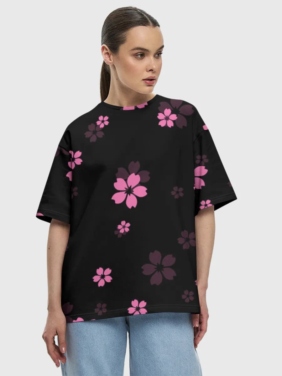 Women's oversized cotton T-shirt