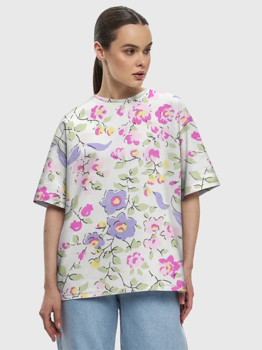Women's oversized cotton T-shirt
