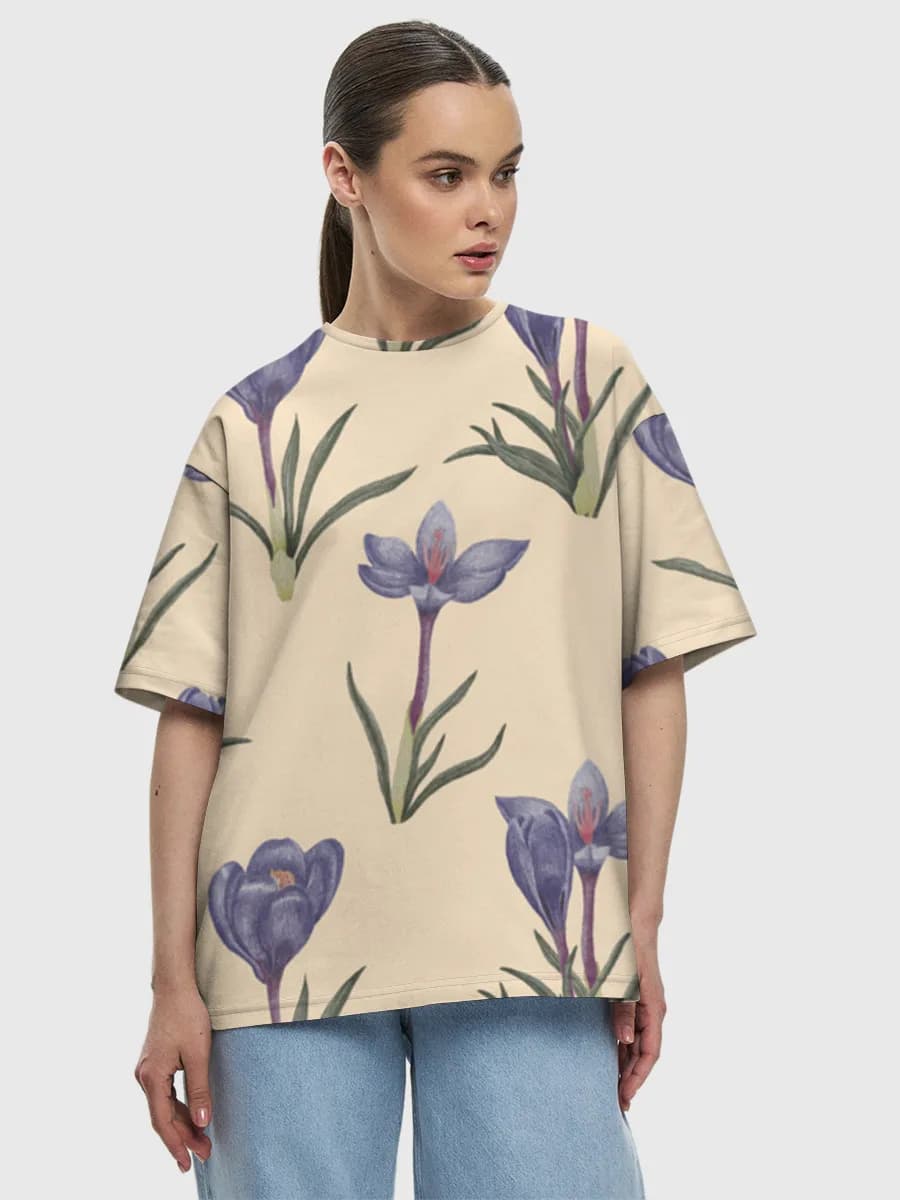 Women's oversized cotton T-shirt