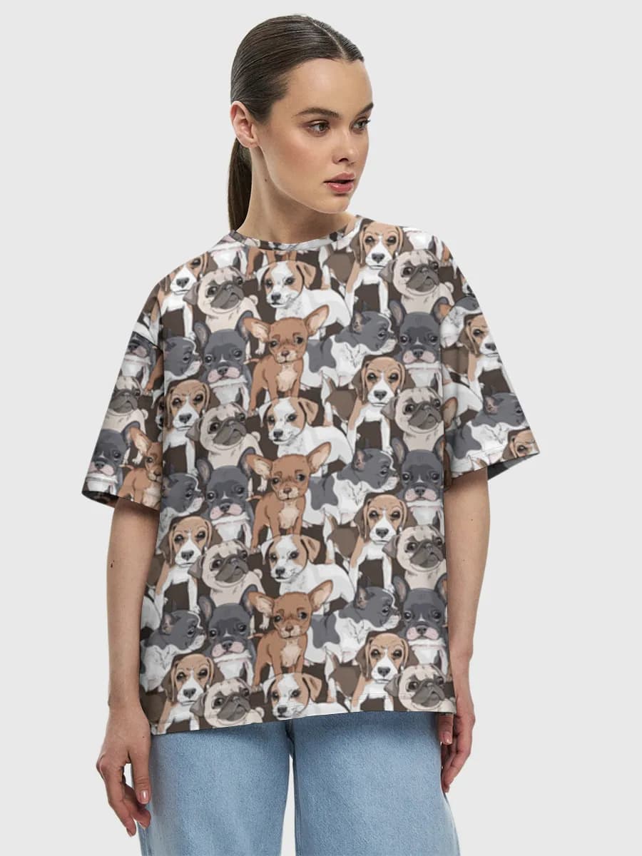 Women's oversized cotton T-shirt