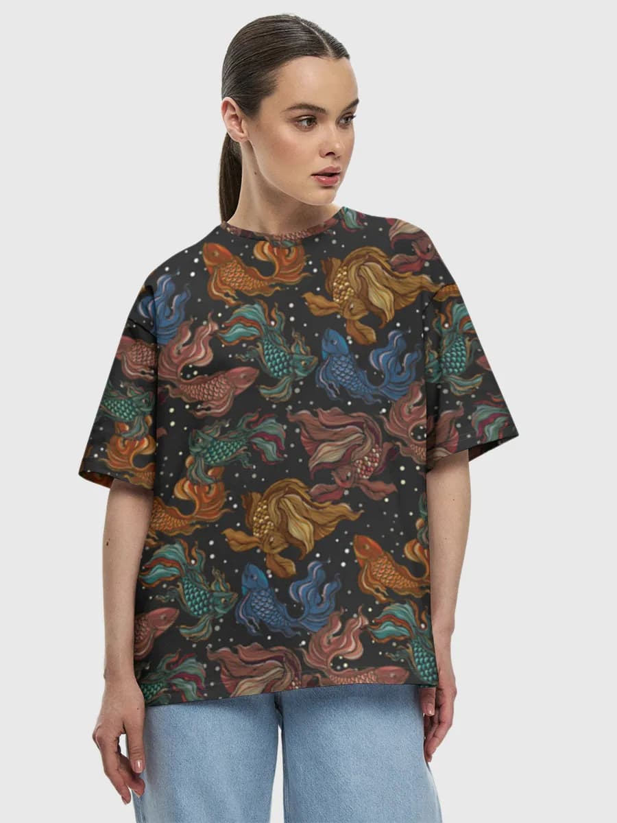 Women's oversized cotton T-shirt