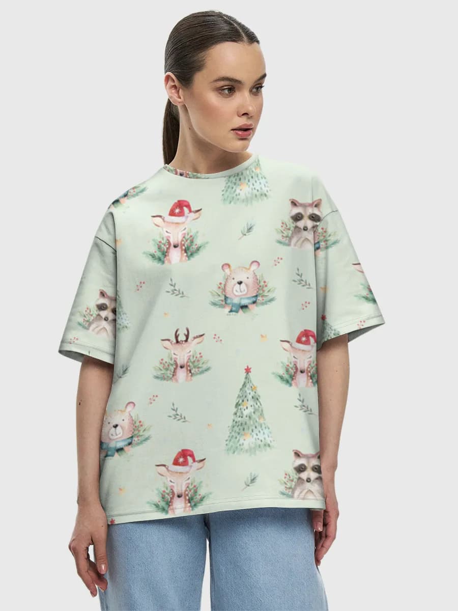 Women's oversized cotton T-shirt