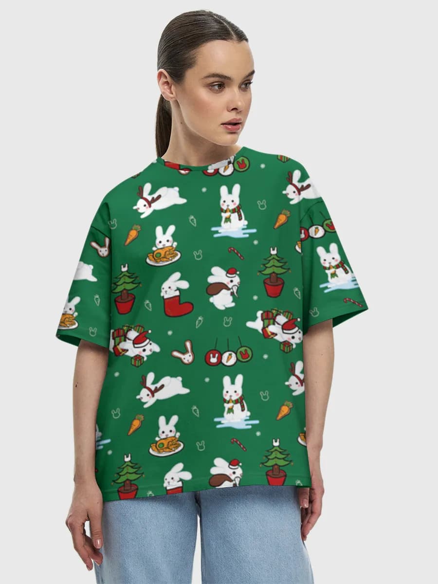 Women's oversized cotton T-shirt