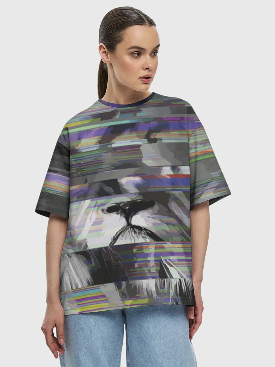 Women's oversized cotton T-shirt