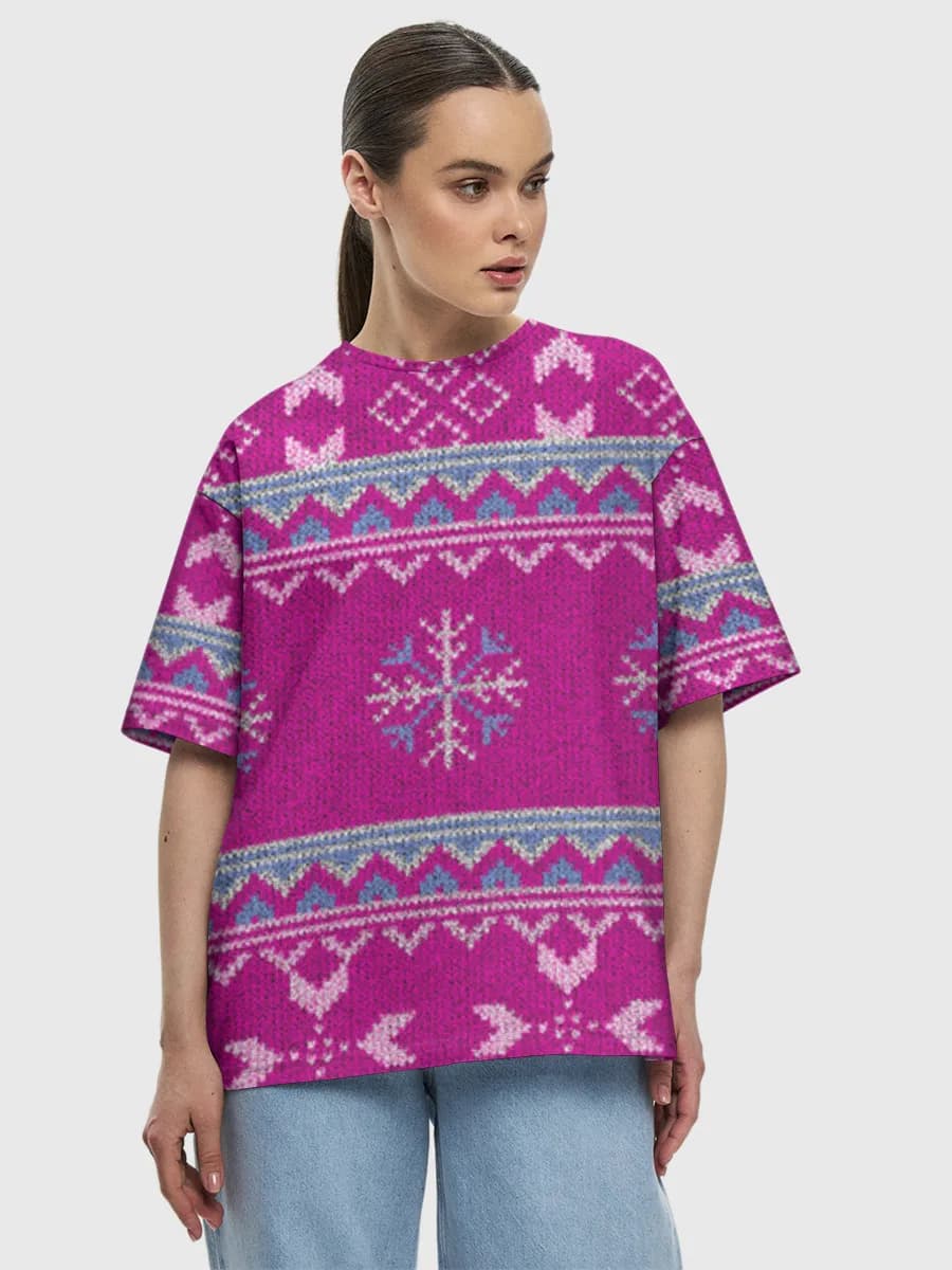 Women's oversized cotton T-shirt