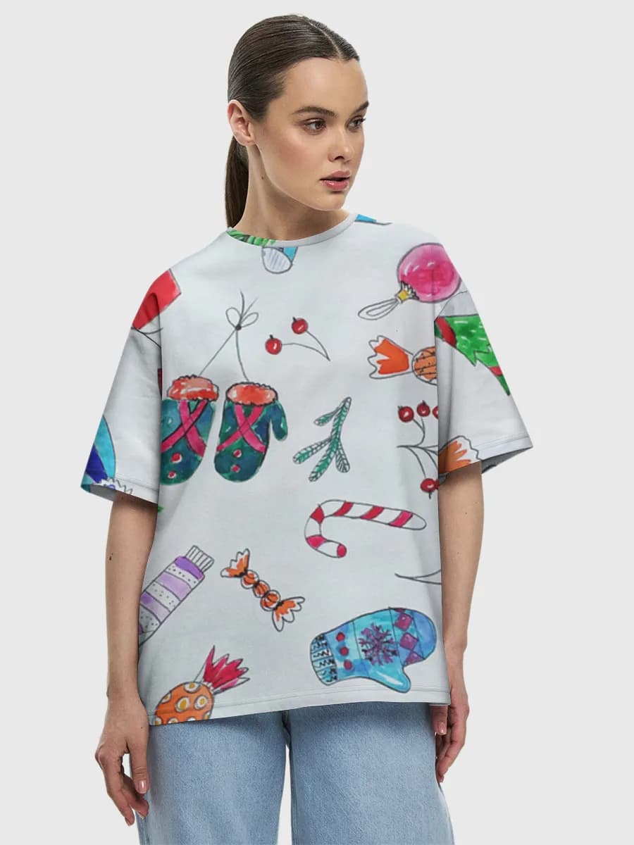 Women's oversized cotton T-shirt