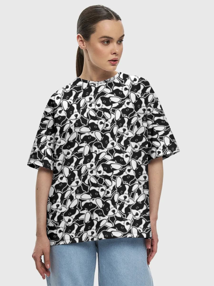 Women's oversized cotton T-shirt