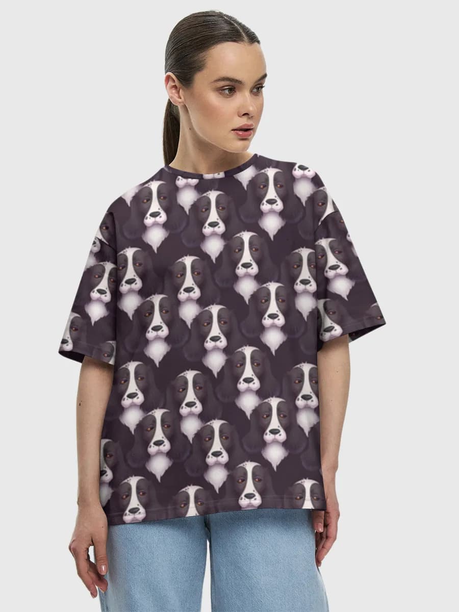Women's oversized cotton T-shirt