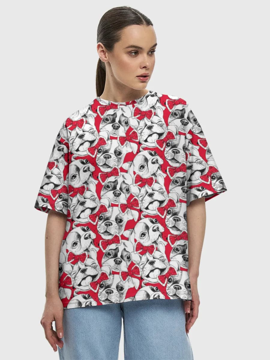 Women's oversized cotton T-shirt